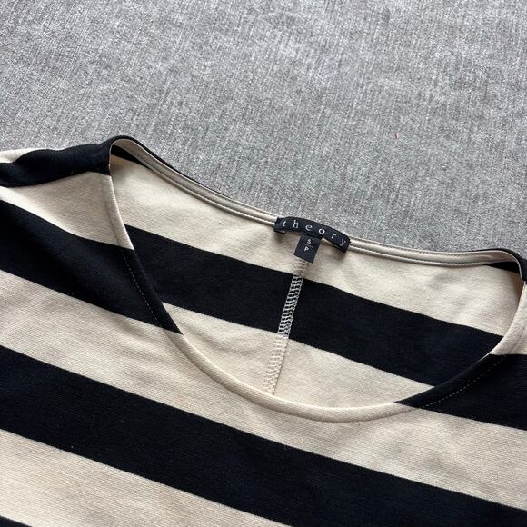 Theory Striped Long Sleeve Dress - Picture 2 of 5